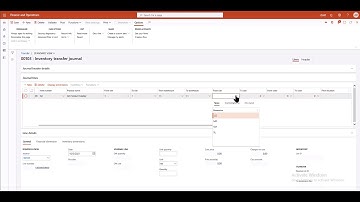 Dynamics 365 Inventory Transfer Journal