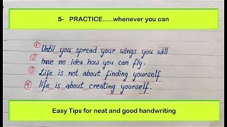 Good and neat handwriting tips / how to improve your for with gel pen
calligraph...