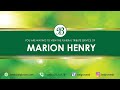 Marion Henry Tribute Service