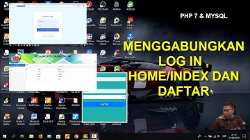 #BAG18 PENGGABUNGAN HALAMAN WEB LOG IN,HOME/INDEX dan DAFTAR