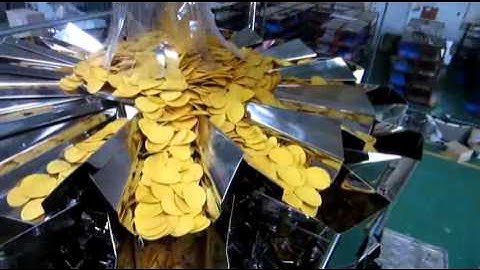 Smart Weigh 14 Head Multihead Weigher packing line with 720VFFS Packing Machine