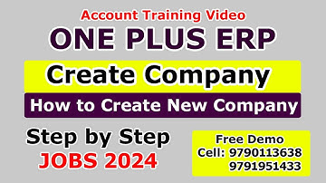How to Create New Company in One Plus ERP