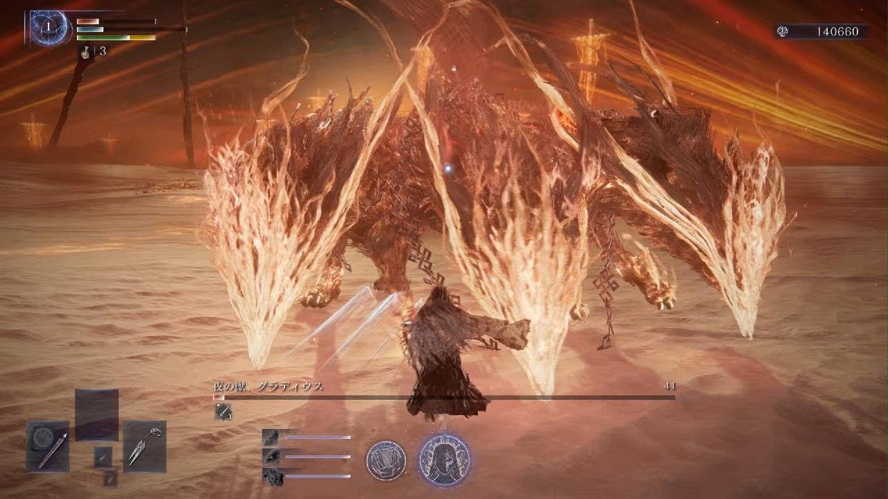 【エルデンリング ナイトレイン】常夜の王グラディウス レベル1武器未強化+α縛り 復讐者ソロ