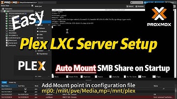 Proxmox Plex LXC Container Setup and SMB share mount #proxmox #plex #smb #hometheater