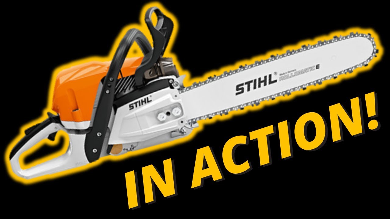 STIHL MS 400 C-M IN ACTION 