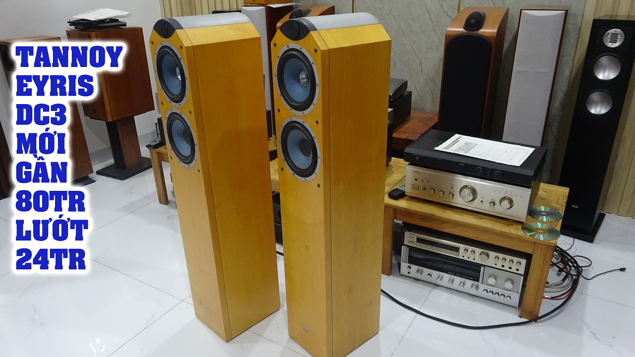 Cơ hội Săn TANNOY Anh quốc nòi giá rẻ chưa từng có TANNOY ERIS DC3 đồng trục,2 bass,1 siêu treble