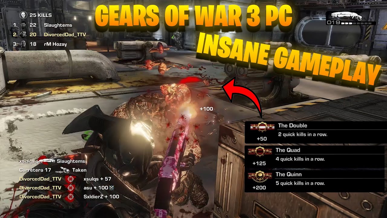 Gears of War 3 PC - ITS FINALLY OUT AGAIN  (Delta Online INSANE Gameplay)