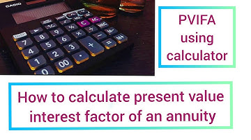 how to calculate present value factor annuity?🤓