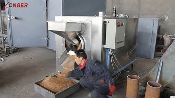 Commercial Drum Type Roaster For Sesame|Peanut|Melon Seeds|Soybean Cocoa Beans @longer-machinery.com
