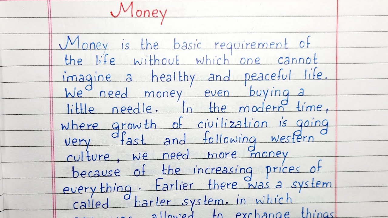 essay on money box