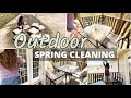 OUTDOOR SPRING CLEANING // CLEANING THE DECK AFTER WINTER