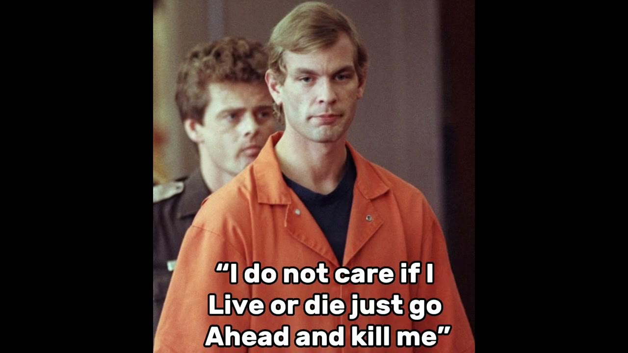 Serial killers last words // Jeffery dahmer #shorts