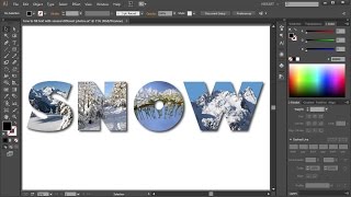 How to Fill Text with Several Different Photos in Adobe Illustrator