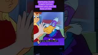 Human fans of Darkwing Duck meets him in person