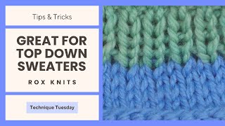 Improve Your Stockinette to Ribbing Transitions // Technique Tuesday Net Worth
