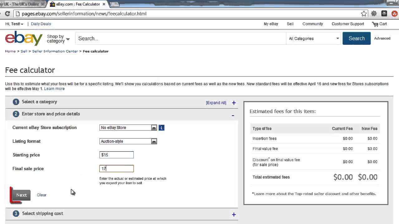 How to Calculate eBay Selling Fees YouTube