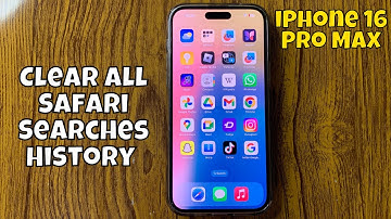 How to Clear All Safari Searches History iPhone 16 Pro Max #new