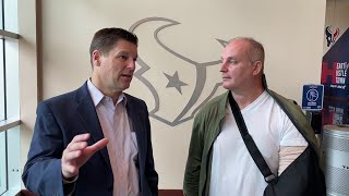 KPRC 2 Sports anchor Randy McIlvoy and contributor Aaron Wilson on Texans cutting ties with exec...