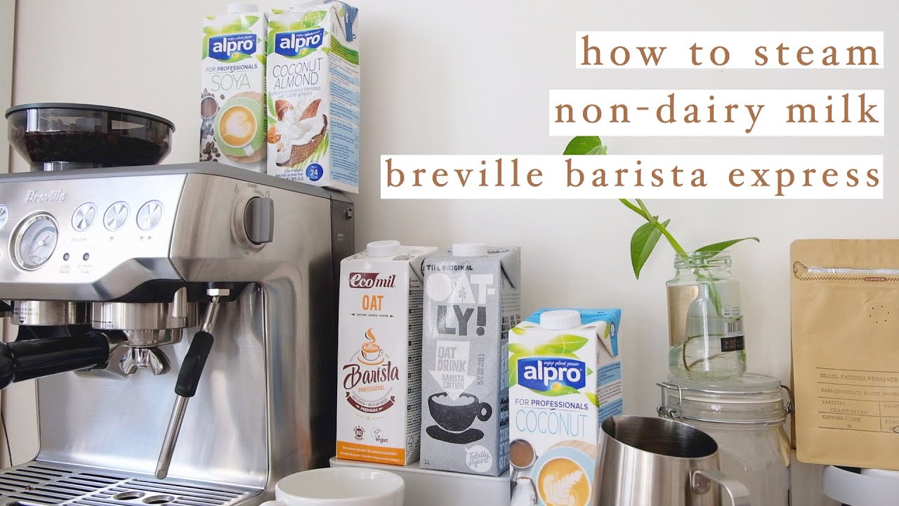 how to steam non-dairy milk using 