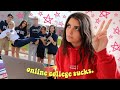 a wild college day in my life vlog *online classes from home edition*