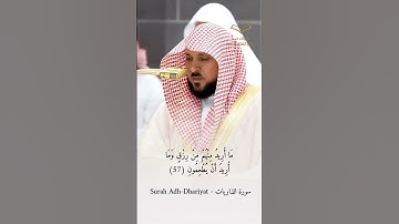وَمَا خَلَقْتُ الْجِنَّ وَالْإِنْسَ إِلَّا لِيَعْبُدُونِ | خاشعة للشيخ #ماهر_المعيقلي #سورة_الذاريات