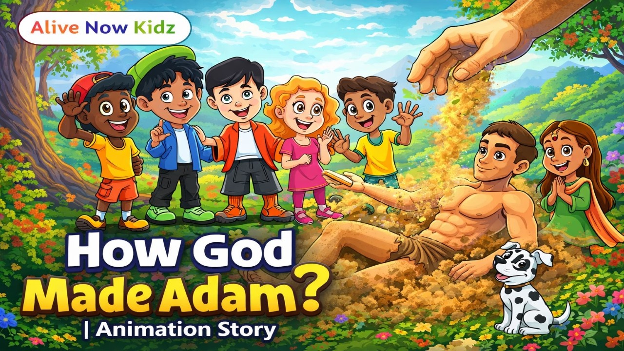 God Creating Adam Animation How God Made Adam? | Animated Bible Story for Kids | Creation Story ...