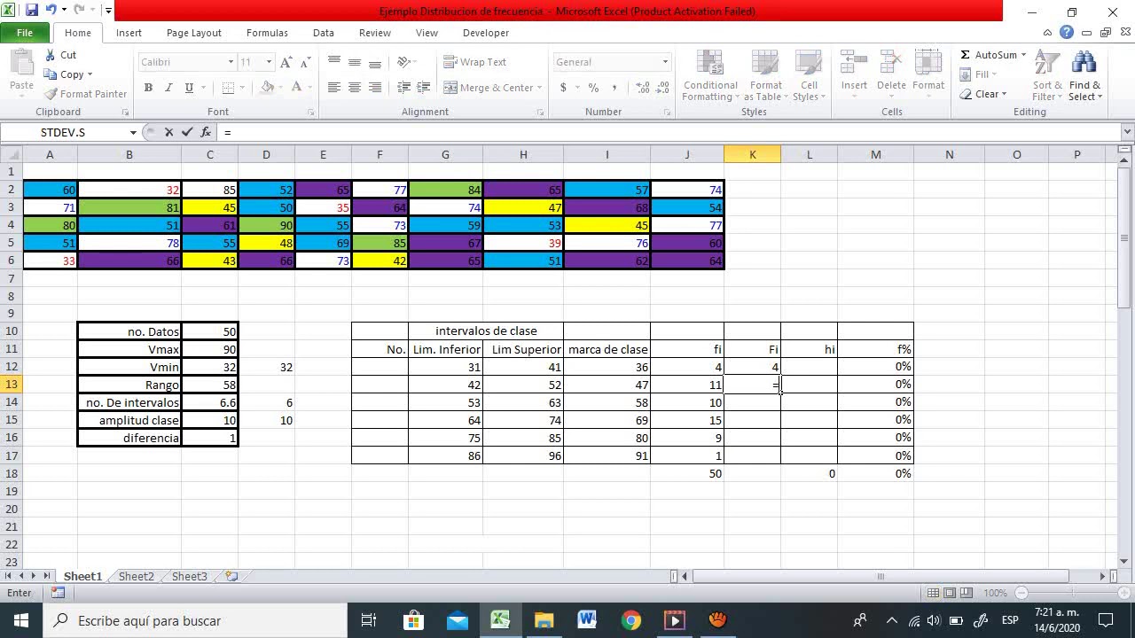 Video Distribución De Frecuencia Youtube