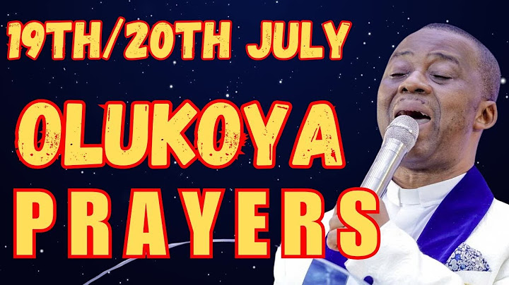 20TH JULY, 2025 - ALL NIGHT BREAKTHROUGH MFM MIDNIGHT OLUKOYA PRAYERS FOR DELIVERANCE #mfm