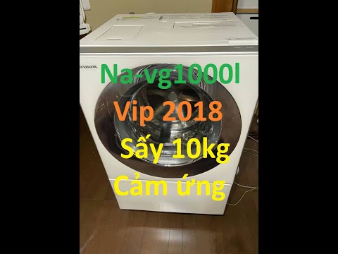 Mới 99% Na VG1000l máy giặt panasonic nội địa nhật bản bãi 10kg