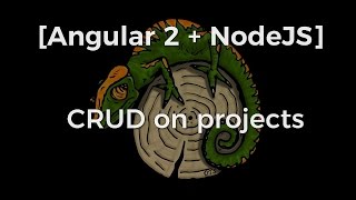 [Angular2 + NodeJS] CRUD on projects