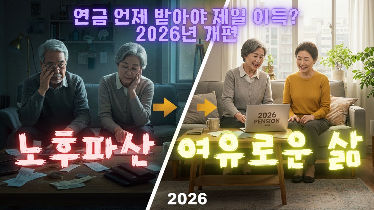 ⁣연금 잘못 받으면 평생 손해! 2026년 개편 핵심 5가지 완벽 정리