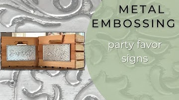 Metal Embossing Lettering Using Stencils
