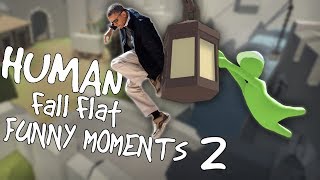Parkour with Obama! Human: Fall Flat - Funny Moments Montage 2!!