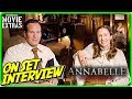 ANNABELLE COMES HOME | Patrick Wilson "Ed Warren" & Vera Farmiga "Lorraine Warren" On-set Interview