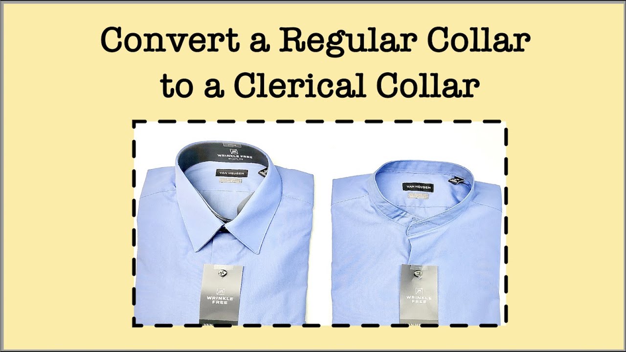 Convert Regular Shirt to a Clerical Collar shirt - Priest Collar - Clergy  Collar 