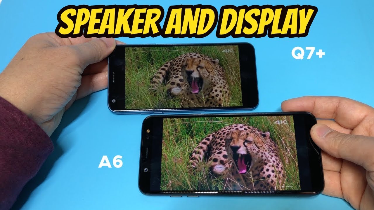 LG Q7 Plus Vs Samsung A6 Speaker/Display Test Review (Metro PCS by T