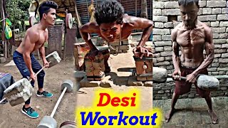 New Powerful Desi Workout || Muscular Bodybuilding || Hard Workout by pawan Shahu || Desi GYM