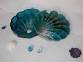 Sea Shell trinket box / Jewelry Box / Epoxy resin Glitter Trinket Box