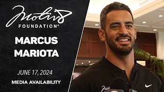Marcus Mariota media availability | 8th annual Motiv8 Foundation Golf Tournament thumbnail