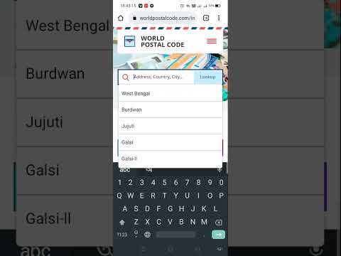 how to search zip/postal cod//কি ভাবে পোস্টাল কোড সার্চ করবো