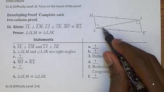 Unit 4 Lesson 5: HL THEOREM NOTES