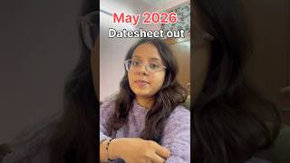 May 2026 CA Exams Date Are Out!‼️ #cafoundation #caintermediate #icai #icaica #theicai