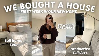 FIRST WEEK IN OUR NEW HOME | home tour, getting organized, thrive market haul & new nursery items!