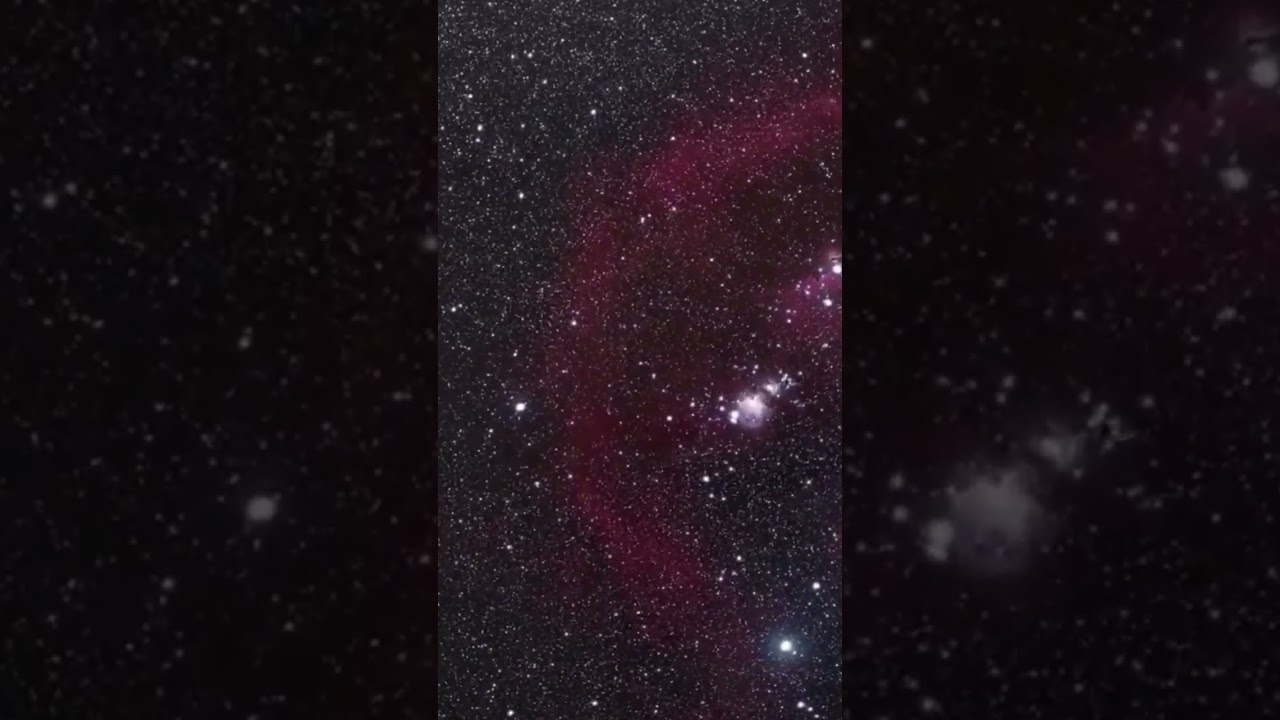 Zooming into THE GREAT ORION NEBULA | #shorts #space #foryou