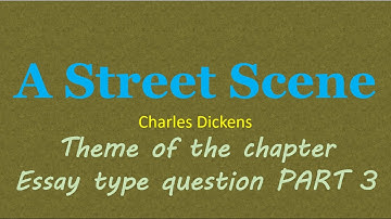 A Street Scene class 11 English Elective question answers Charles Dickens +1 plus 1 plus one XI pseb