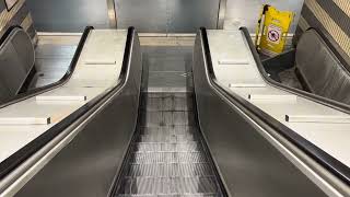 Rome, Italy. 5x O&K FIAM escalator ride  Metro Baldo Degli Ubaldi, exit 2.