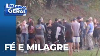 Esposa apela para Deus salvar marido afogado no passauna e 45 minutos depois ele