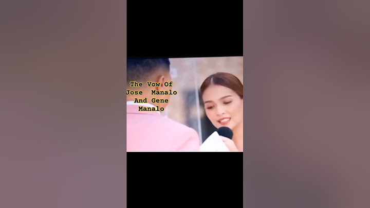 The Vow Of Jose Manalo and Gene Manalo #official #trending #2924#amazing
