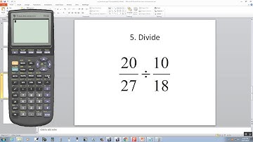 Technology in College Algebra - Fractions - TI-83