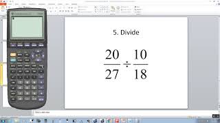 Technology in College Algebra - Fractions - TI-83